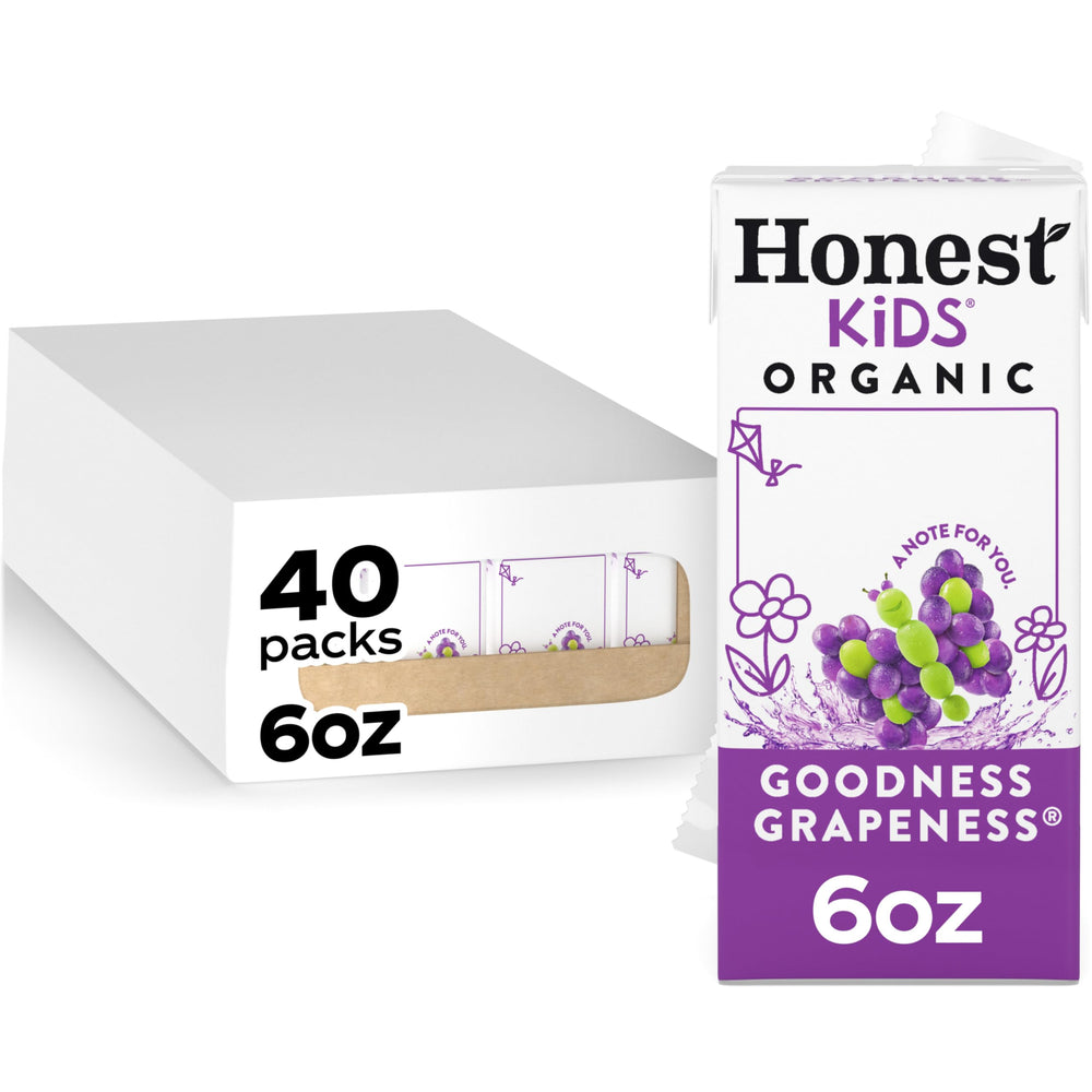 Honest Kids Goodness Grapeness carton pour for on-the-go hydration
