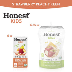 Honest Kids six-ounce carton with bright fruit flavor for kids.