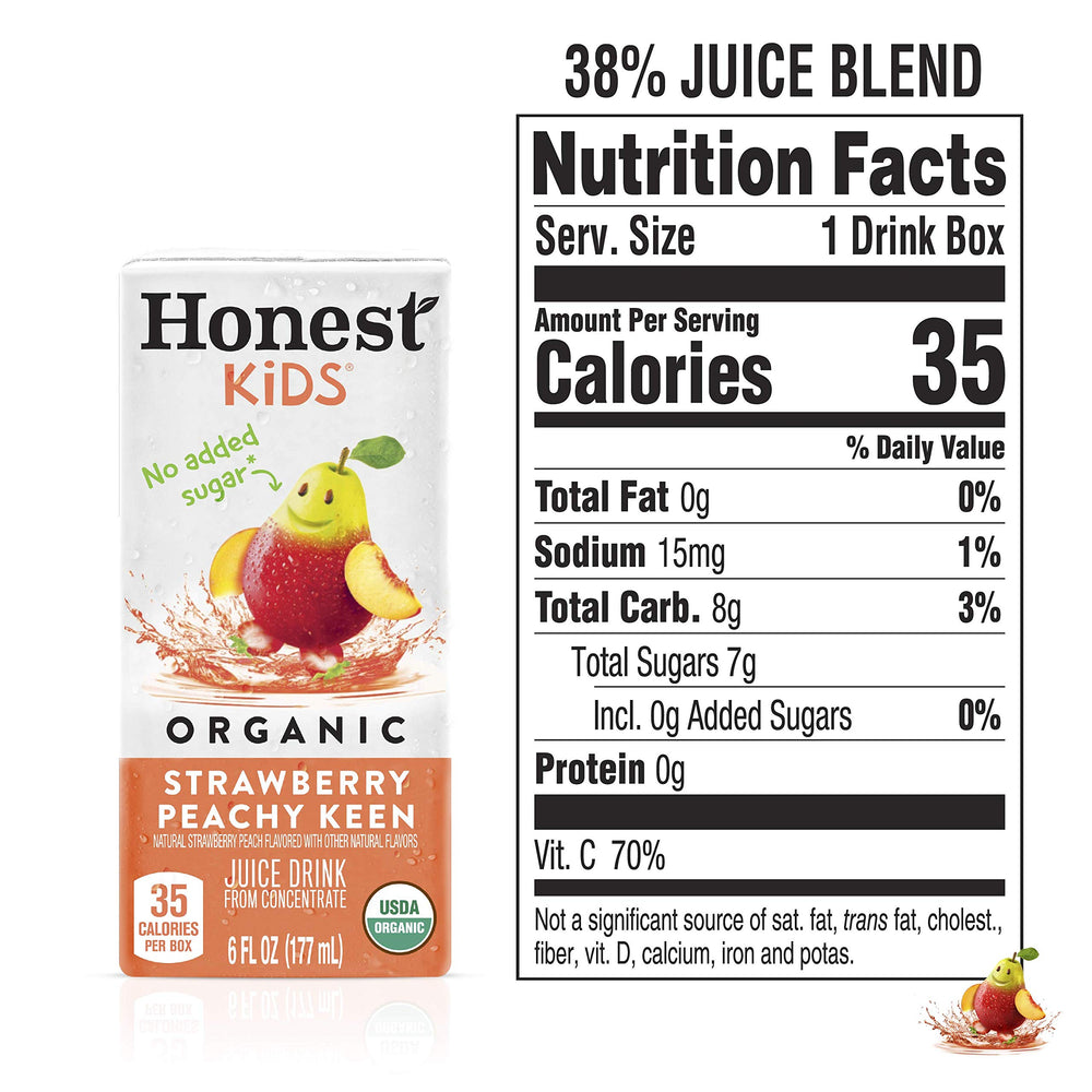 Honest Kids carton in lunchbox ready for school snacks and healthy hydration.