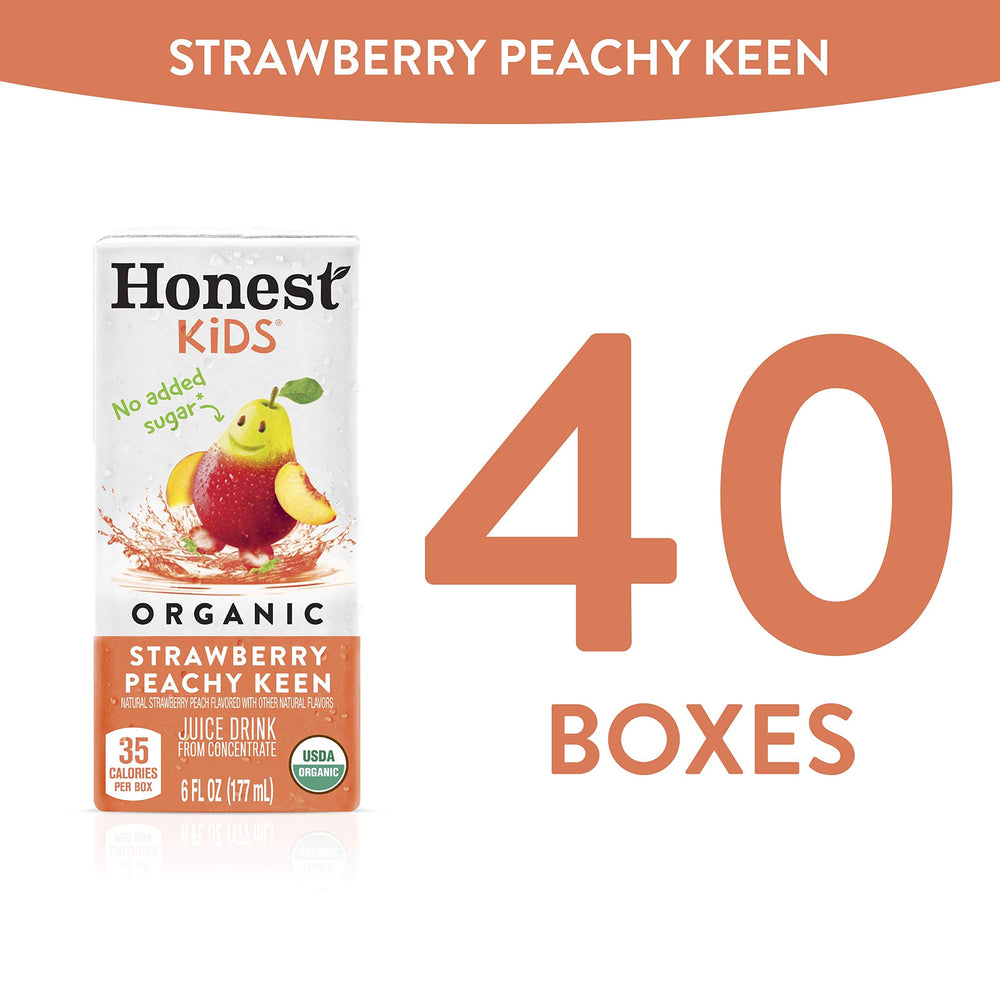 Honest Kids juice box on the go offers convenient hydration and Vitamin C.