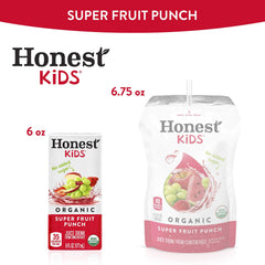 Honest Kids Super Fruit Punch pack of 40 boxes for school lunches
