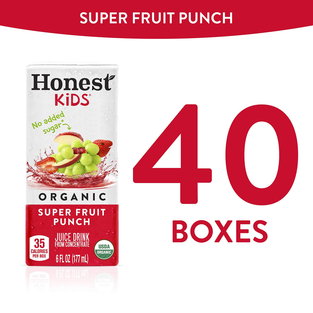 Honest Kids Super Fruit Punch recyclable packaging promotes eco-friendly choice