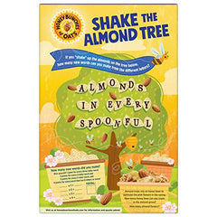 Pouring Honey Bunches of Oats with Almonds into a milk-filled bowl