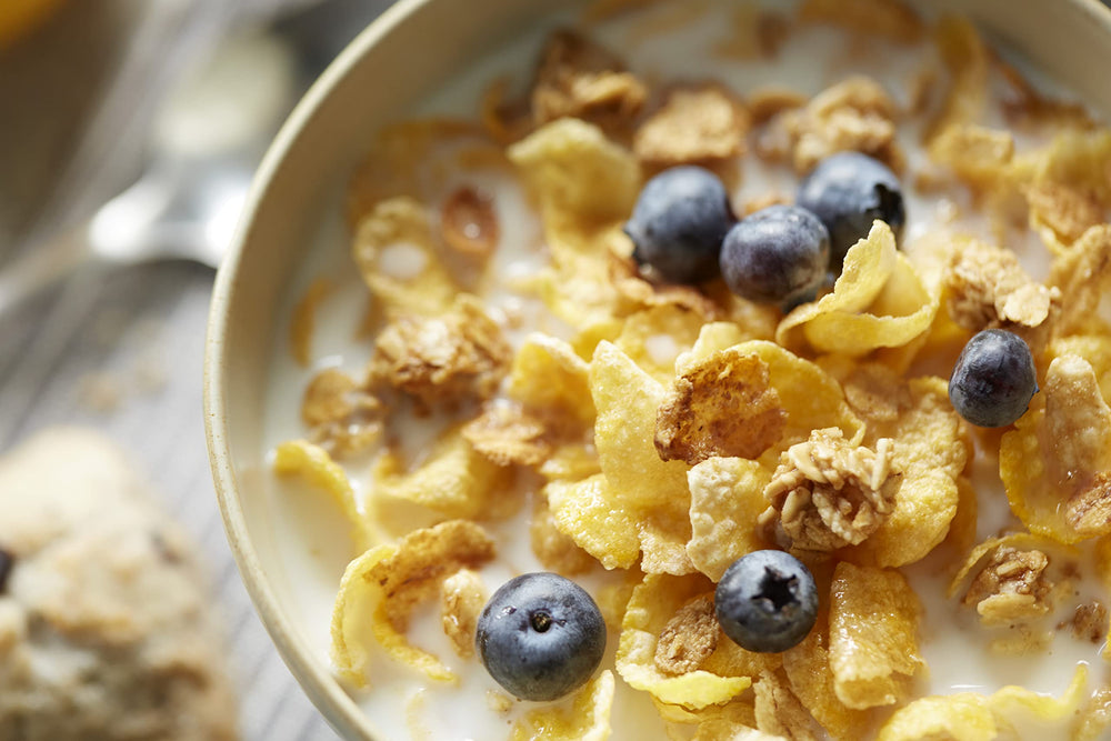 Honey Bunches of Oats in a bowl with milk, ready to enjoy every morning.