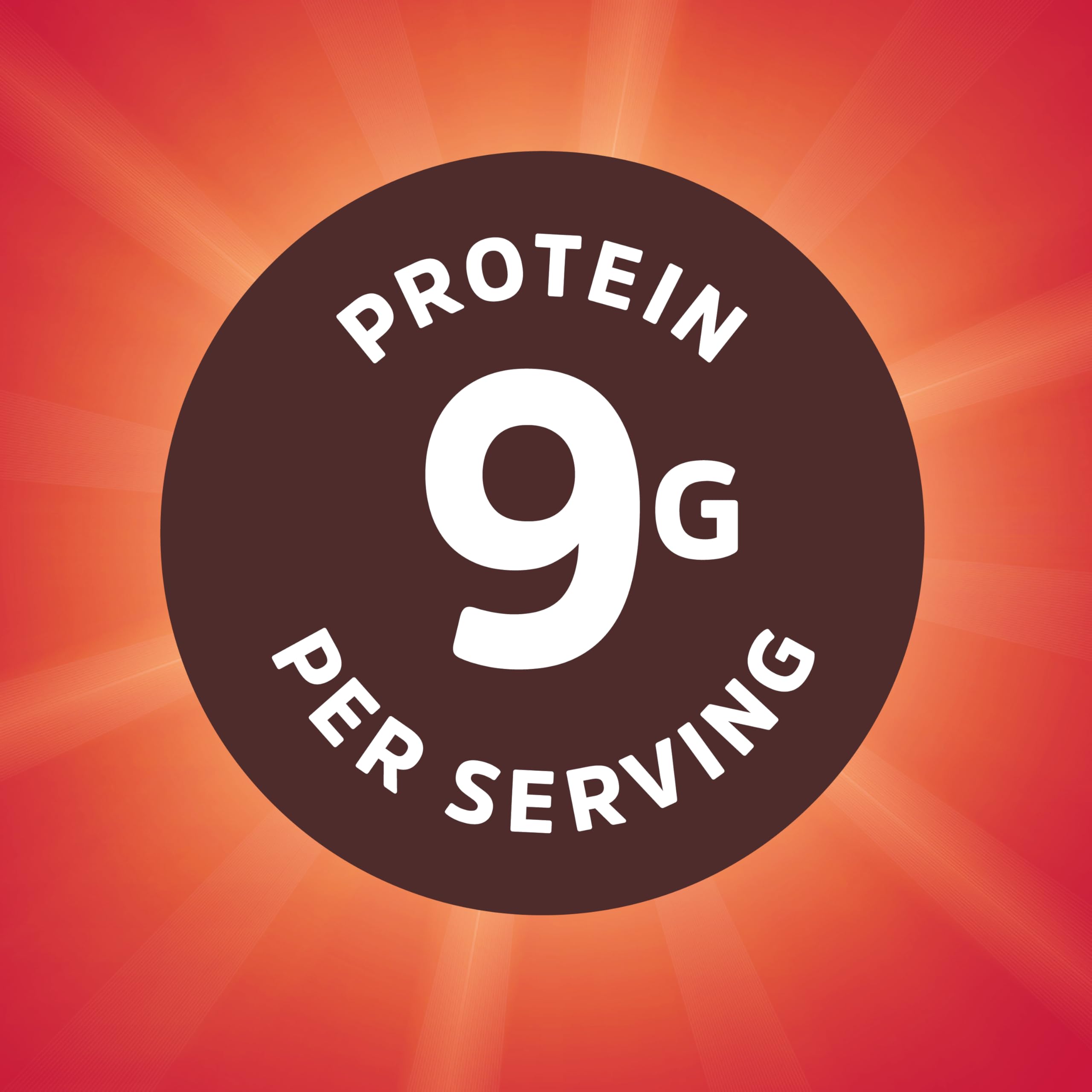 Closeup shows Honey Bunches of Oats Cinnamon Protein Cereal granola clusters