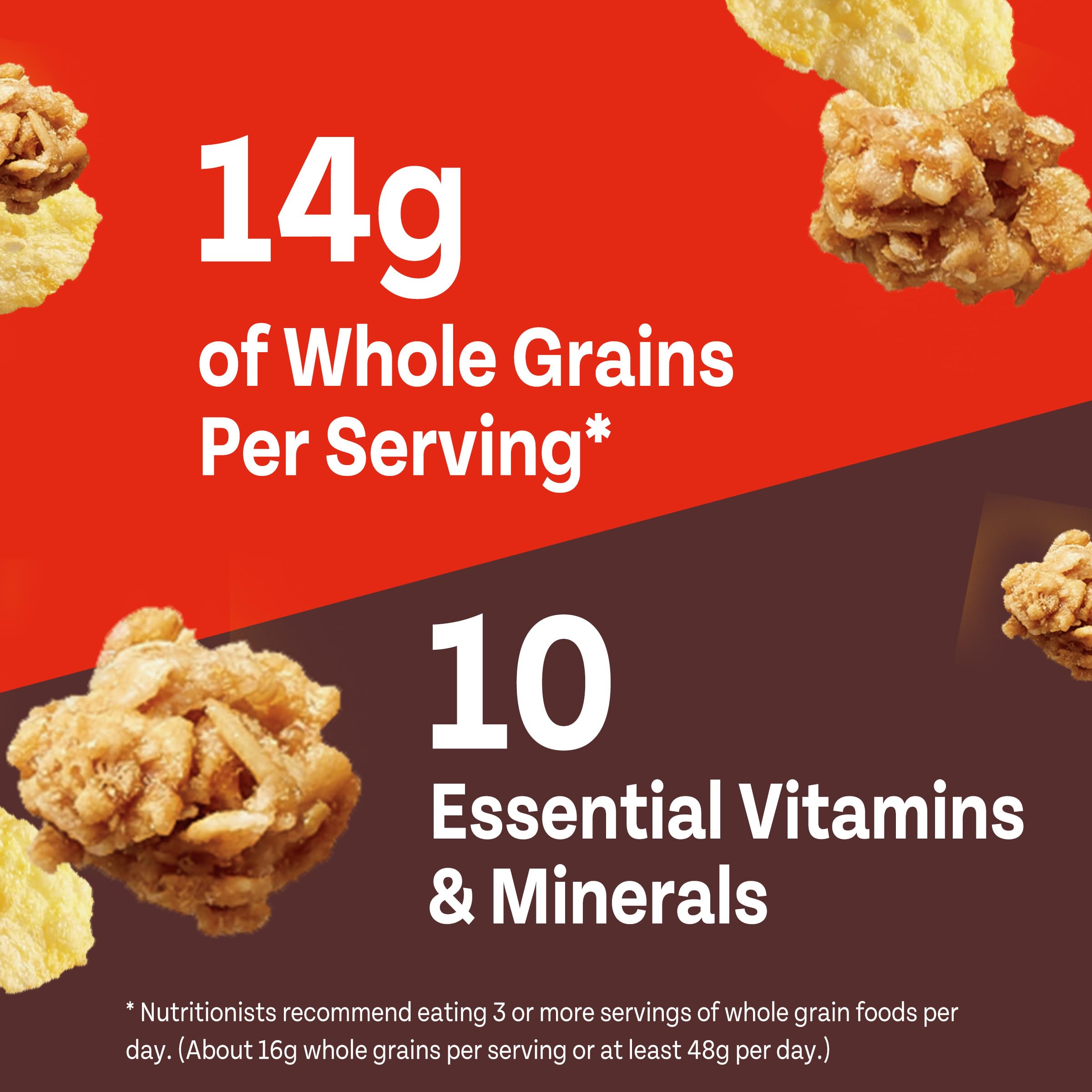 Honey Bunches of Oats twelve-pack cereal cups for easy storage