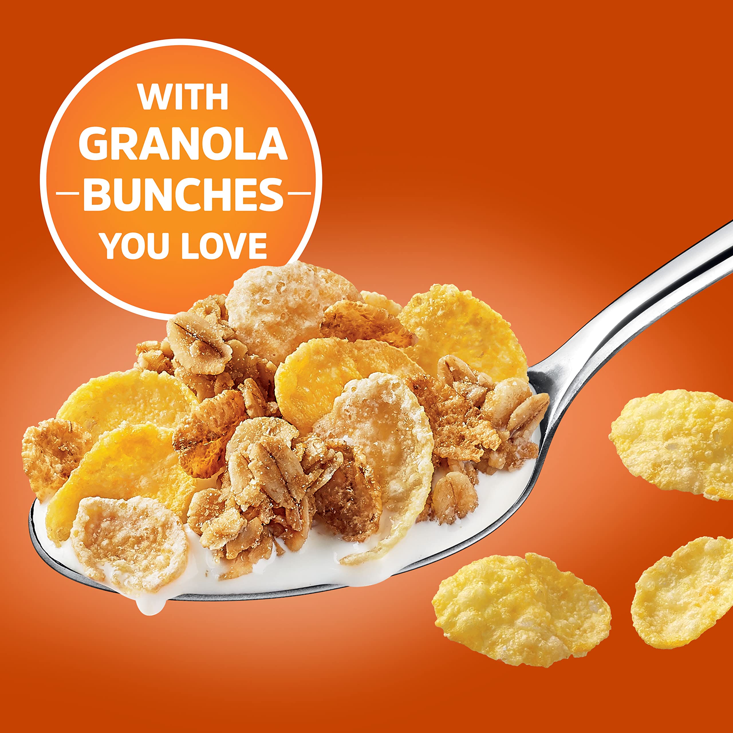 Scoop of Honey Bunches of Oats into a bowl for a ready-to-eat meal.