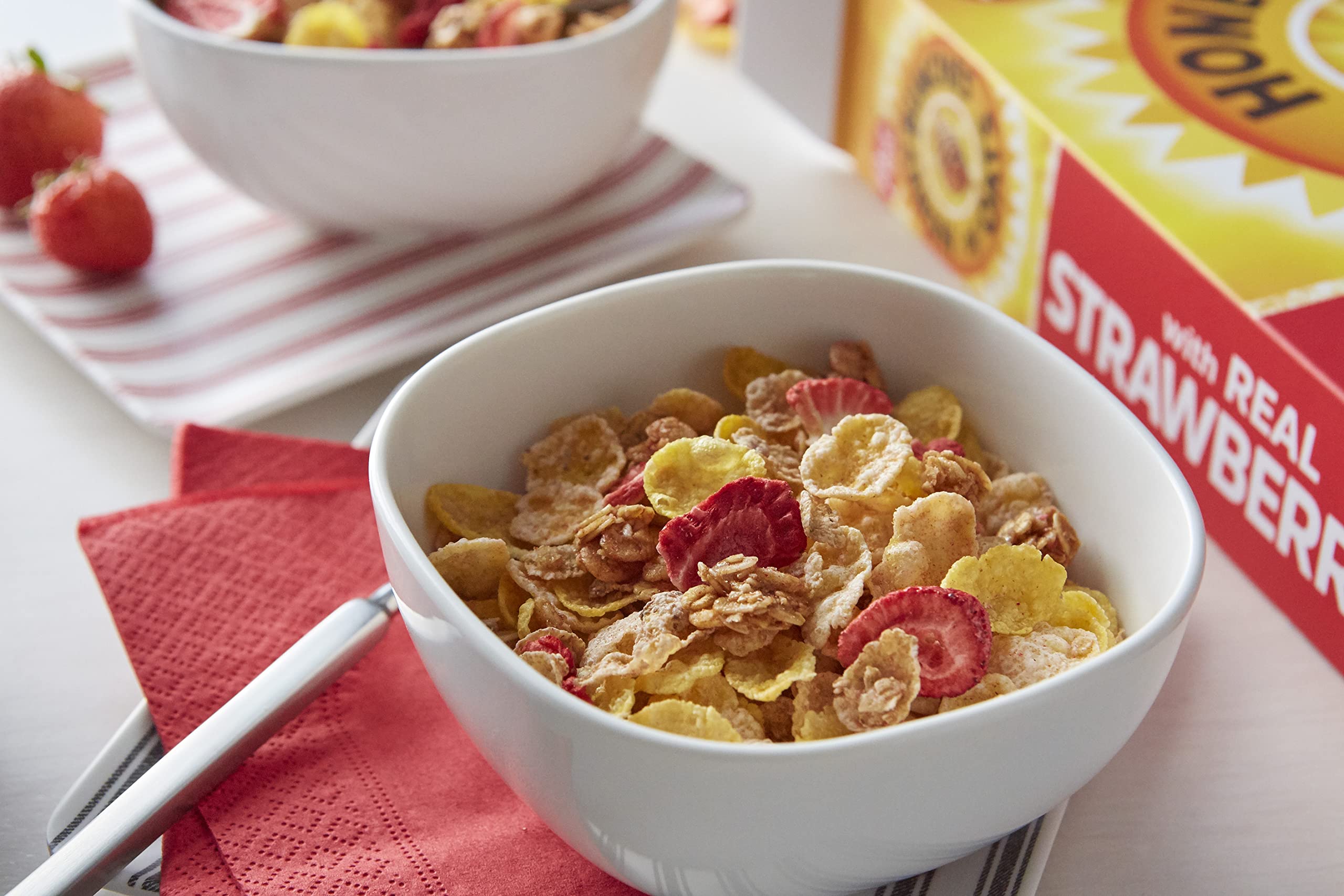 Honey Bunches of Oats with Real Strawberries real-strawberries burst for fruity flavor