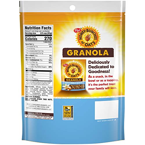 Honey Bunches of Oats yogurt bowl topping adds vanilla aroma and crunch.