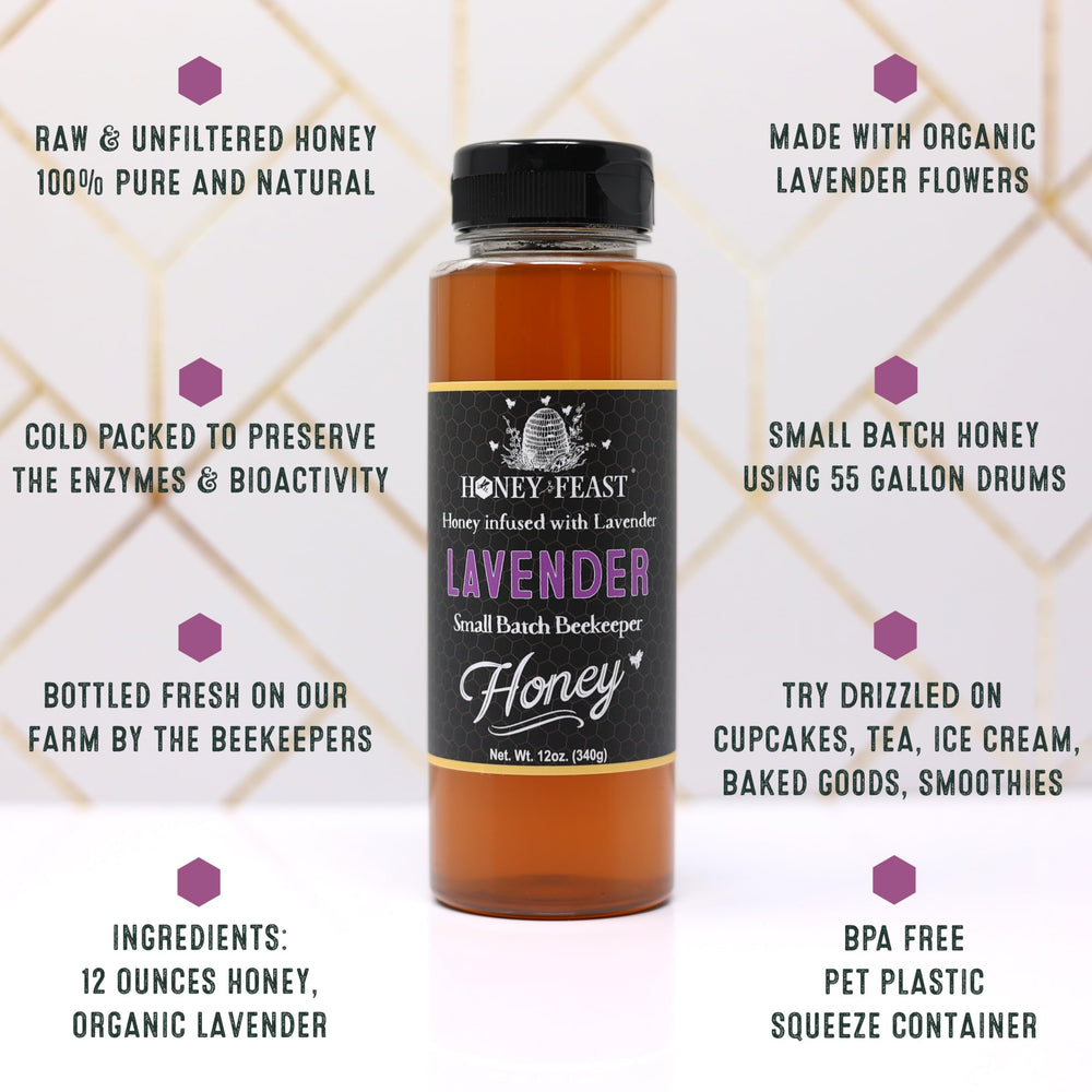 Honey Feast lavender honey used in cooking and baking