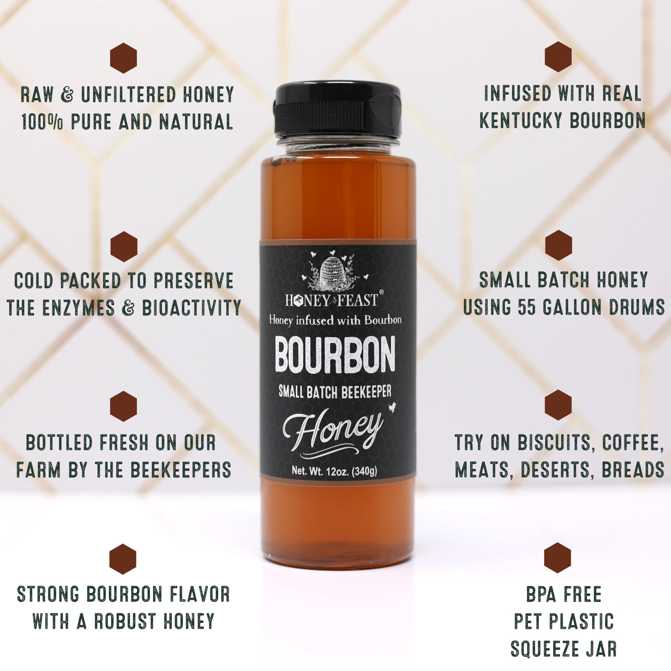 Honey Feast gift-worthy bourbon honey elevates gourmet hampers and occasions