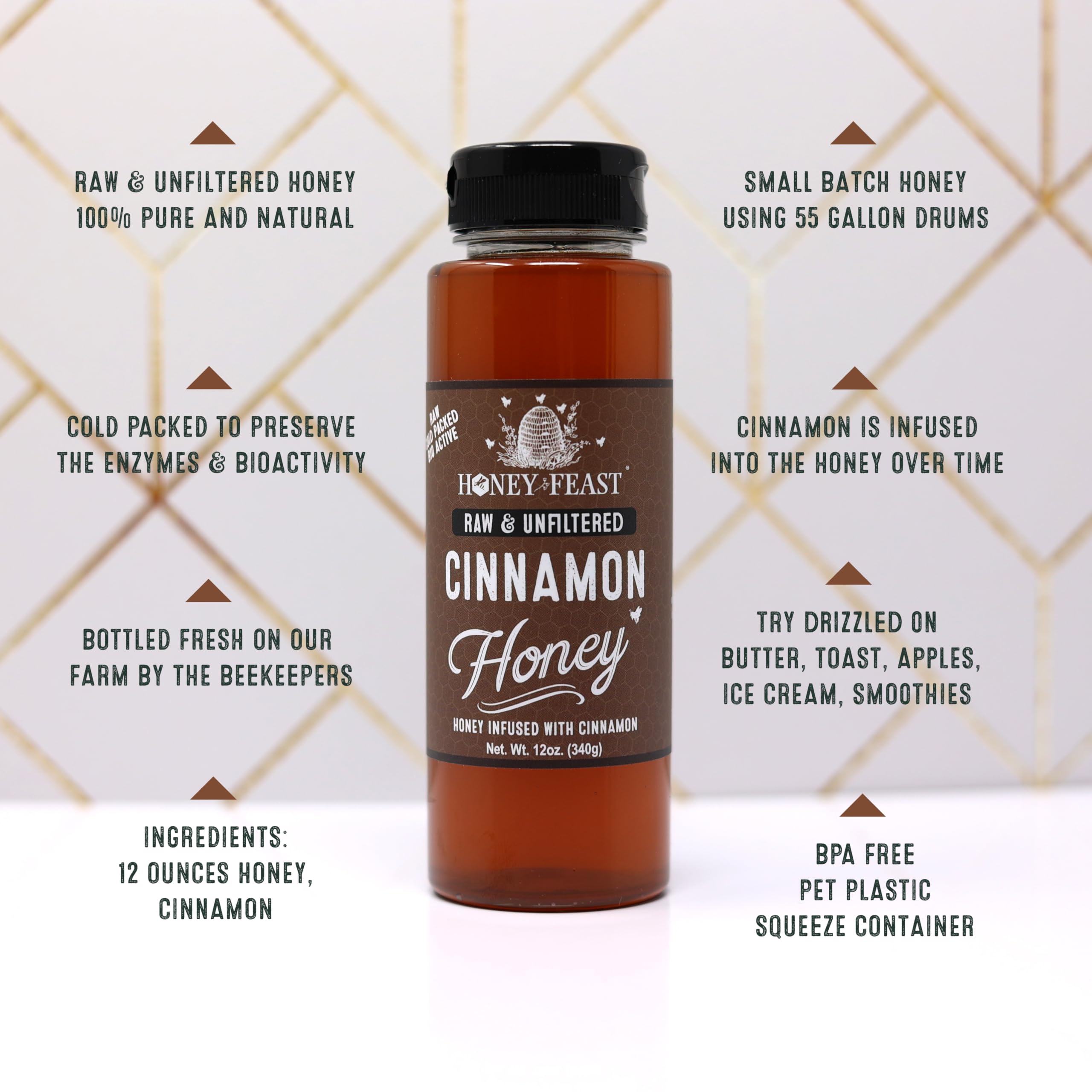Honey Feast Cinnamon Honey on toast for gourmet ideas