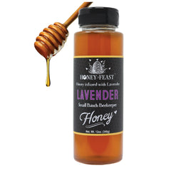 Honey Feast lavender honey bottle with floral aroma, ideal for tea