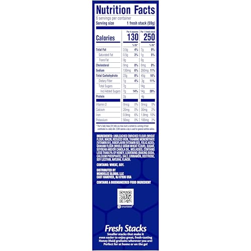 Honey Maid Cinnamon Fresh Stacks Grahams in a lunchbox ready pack