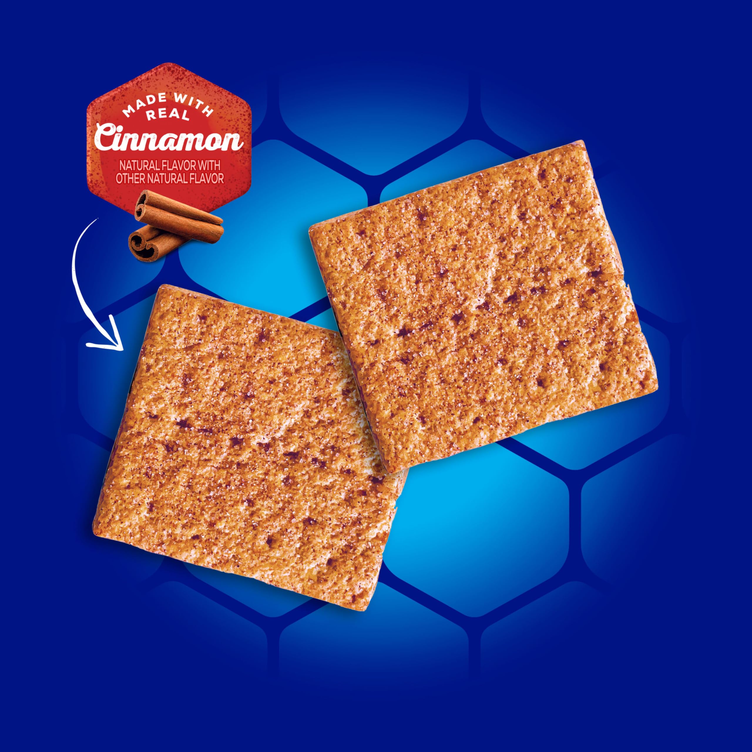 Honey Maid Cinnamon Fresh Stacks Grahams paired with peanut butter