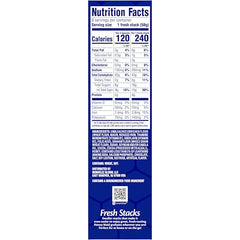Honey Maid Fresh Stacks Chocolate Grahams packaging closeup highlighting freshness