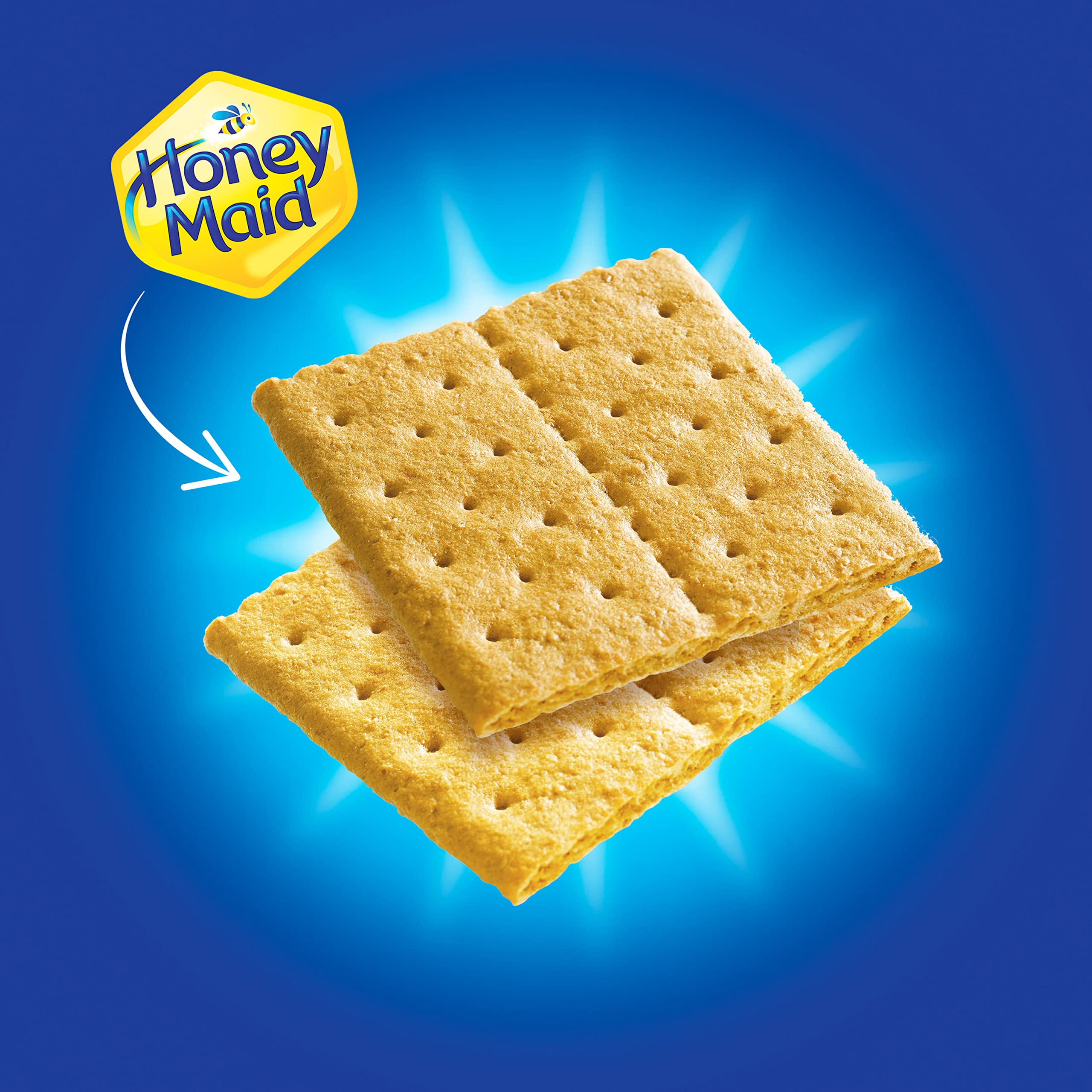 Serving plate with Honey Maid Graham Crackers for tea time.