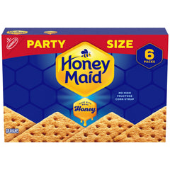 Honey Maid Honey Graham Crackers box front, ideal for sharing at gatherings.