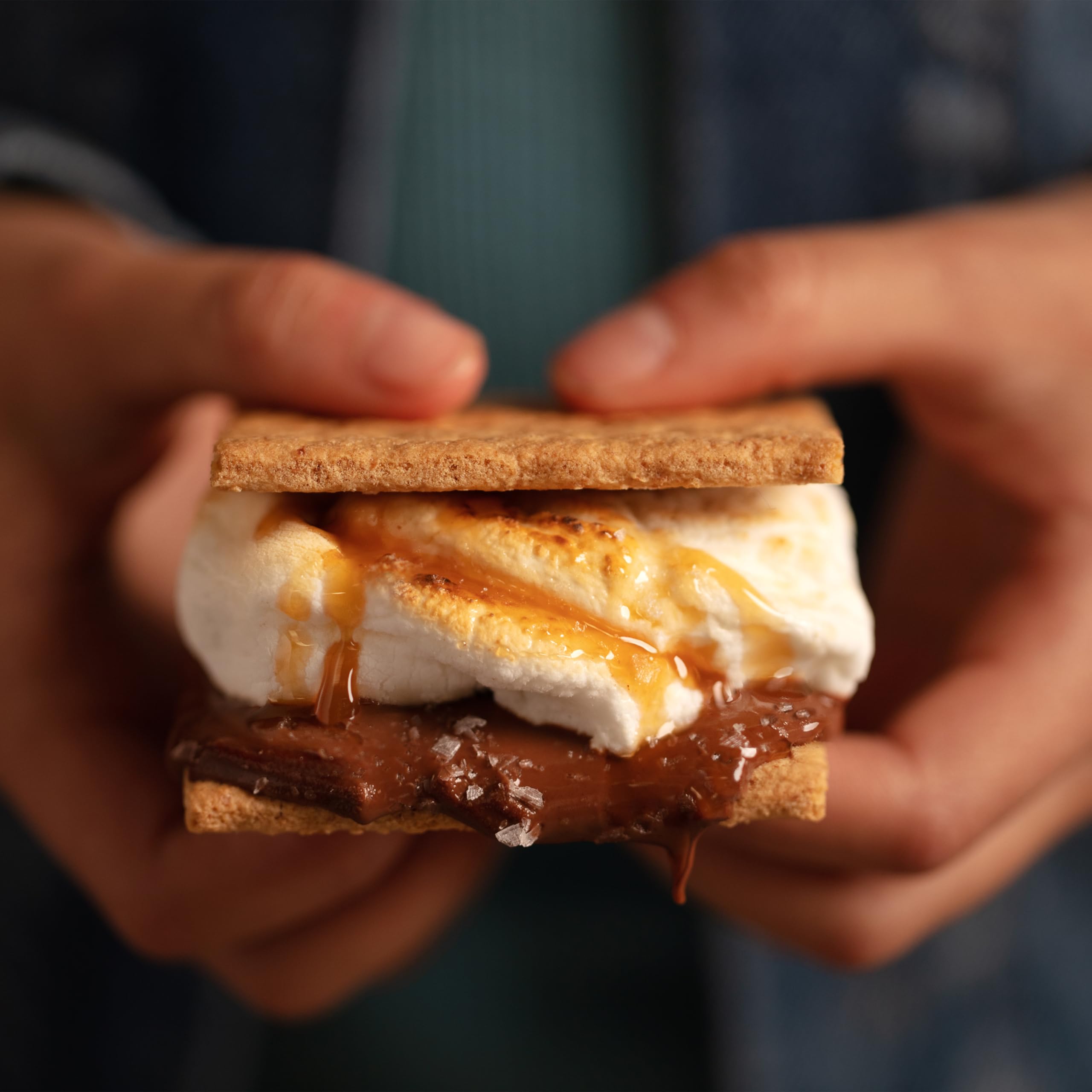 Honey Maid Honey Graham Crackers paired with marshmallows and chocolate.