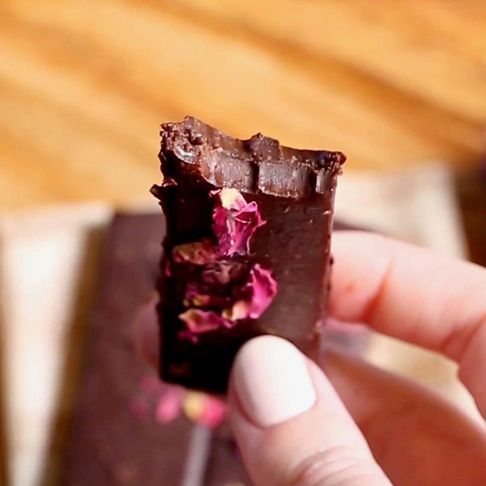 Gluten-free, paleo-friendly appeal of Honey Mama's Lavender Rose bar