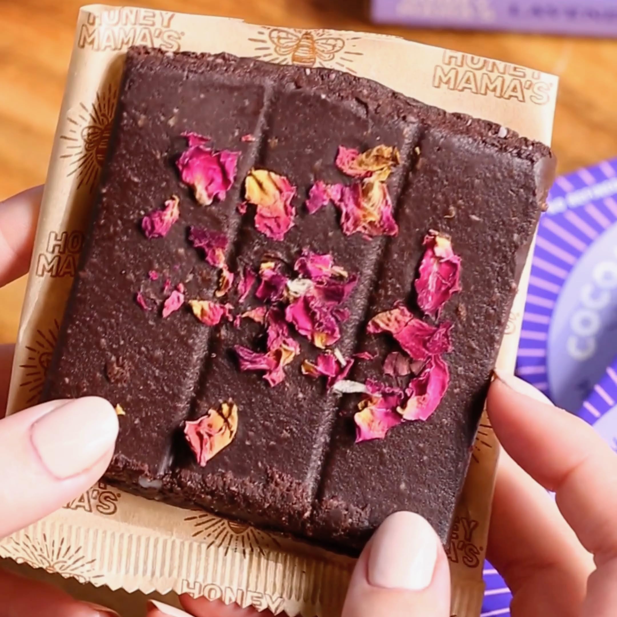 Portland-made Honey Mama's bar crafted with real foods