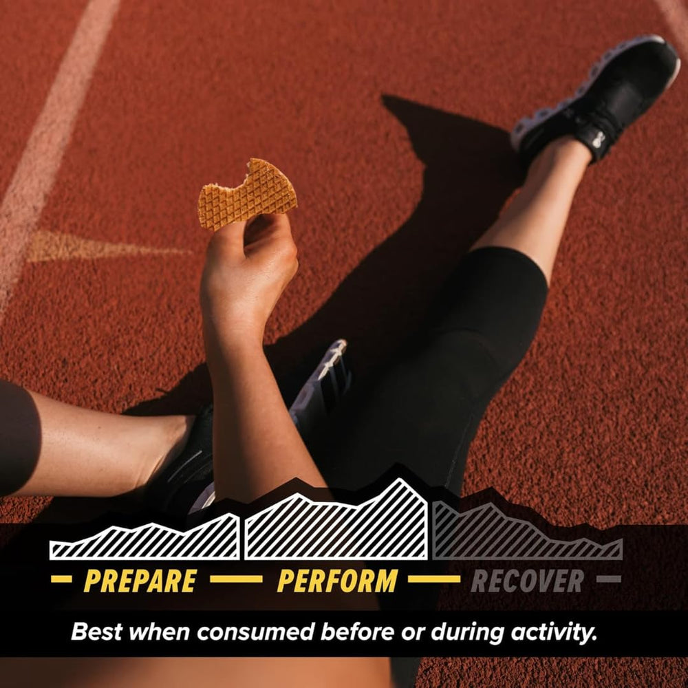 Honey Stinger Organic Honey Waffle on-the-go snack between sessions