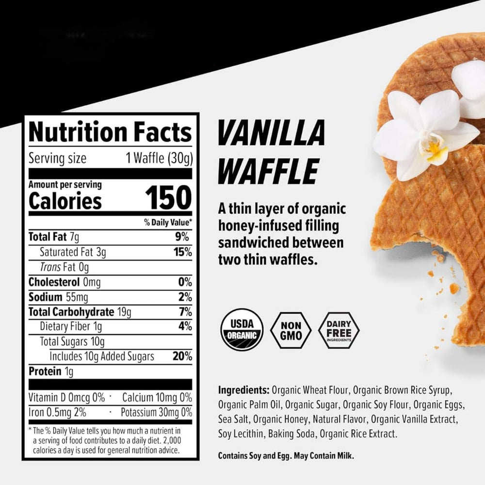 Honey Stinger Organic Honey Waffle served in a bowl for steady energy