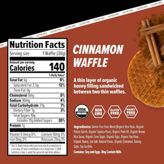 Close-up of Honey Stinger Organic Honey Waffle texture and honey sweetness