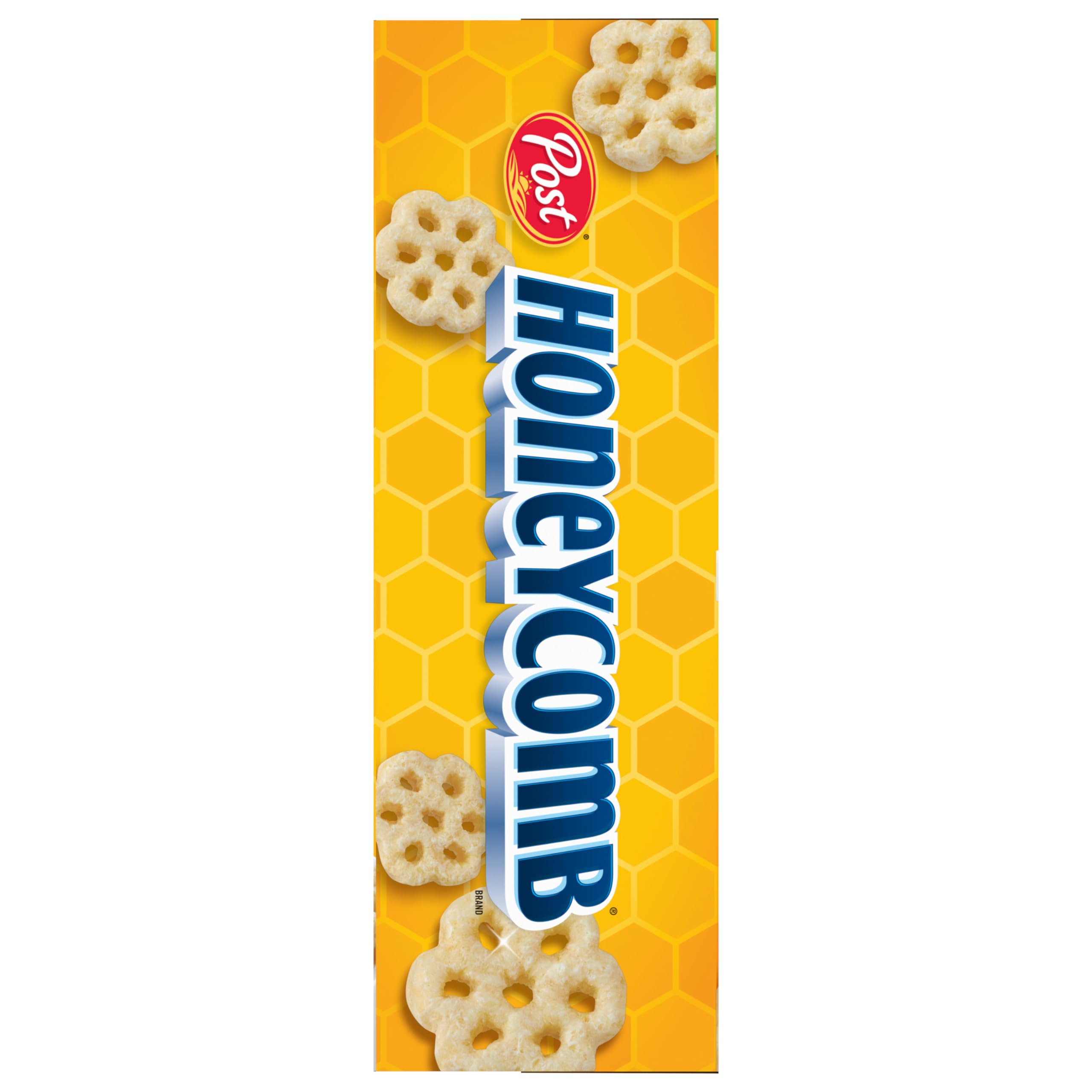 Crunchy Honeycomb Cereal pieces close-up.