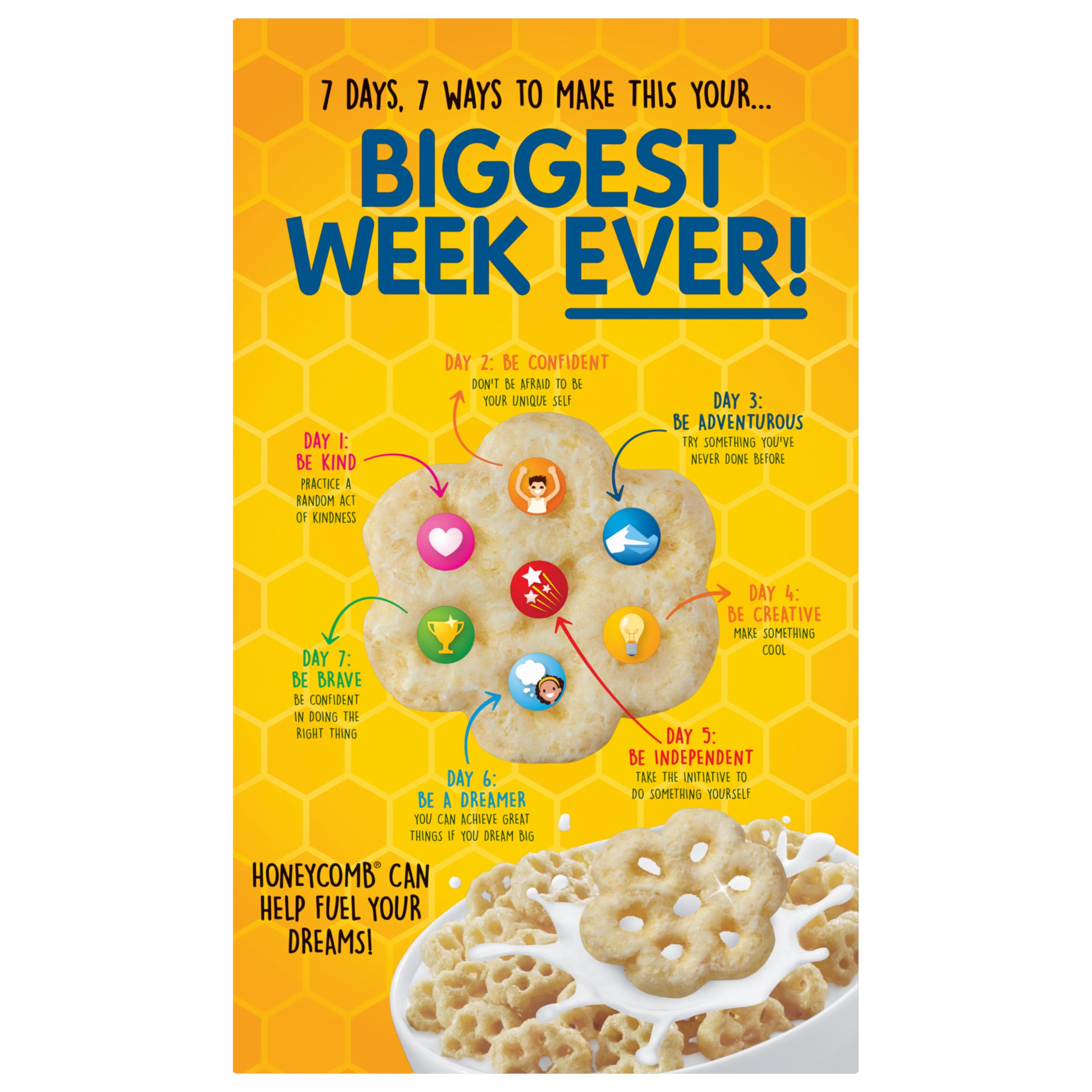 Honeycomb Cereal on morning table ready for family.