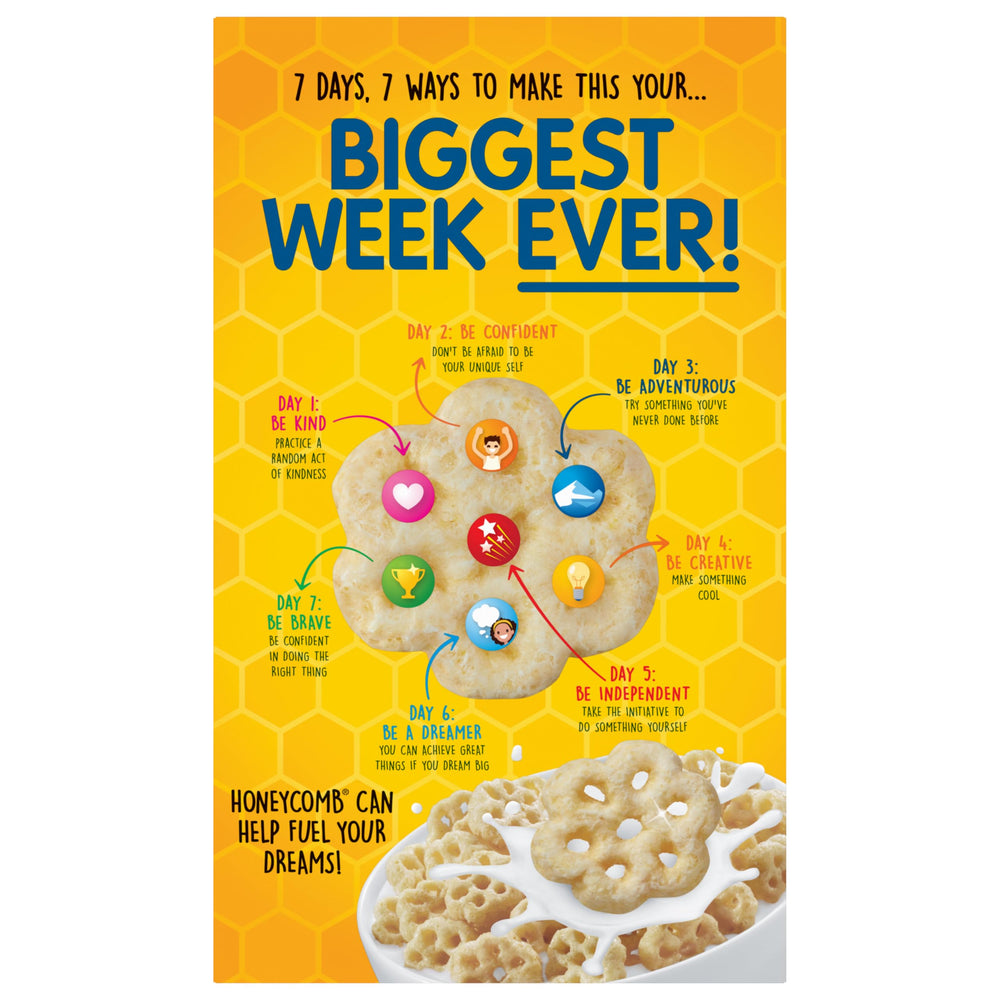 Honeycomb Cereal on morning table ready for family.