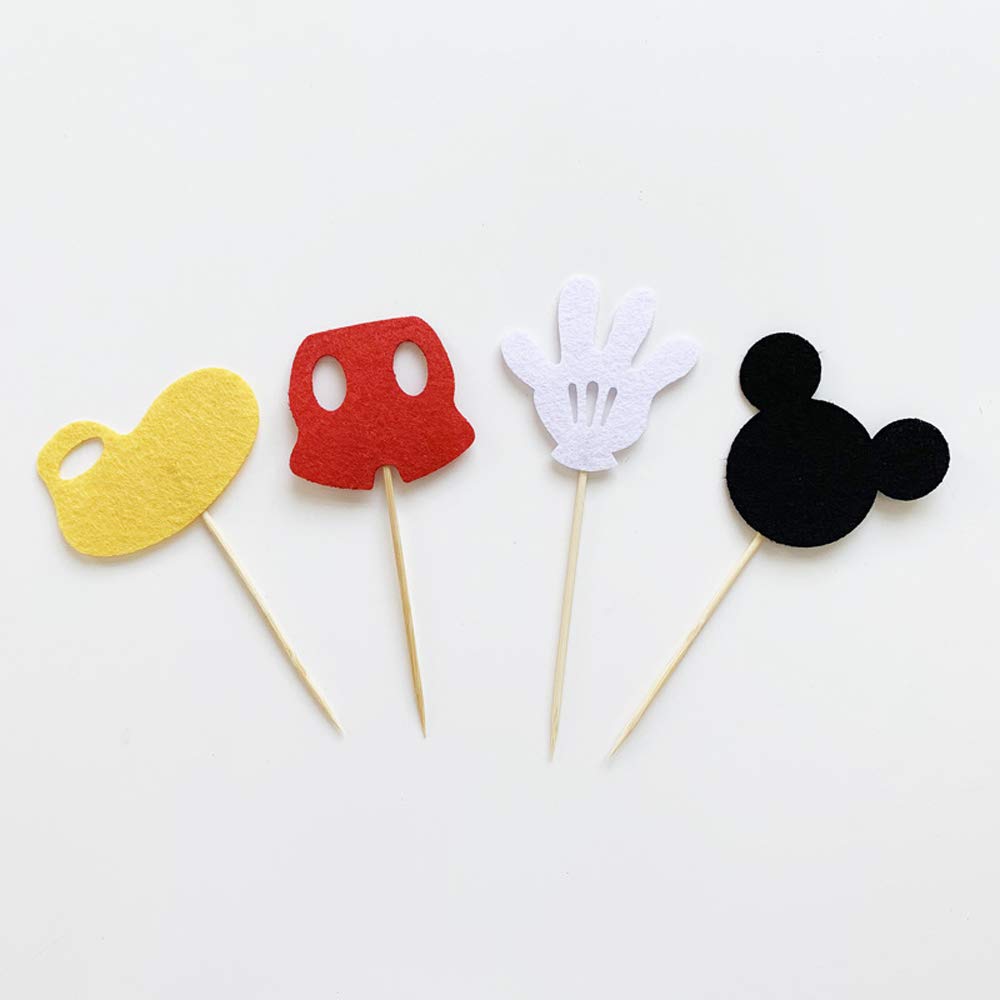 Hongkai 24pc mouse-inspired toppers for playful kid party decor