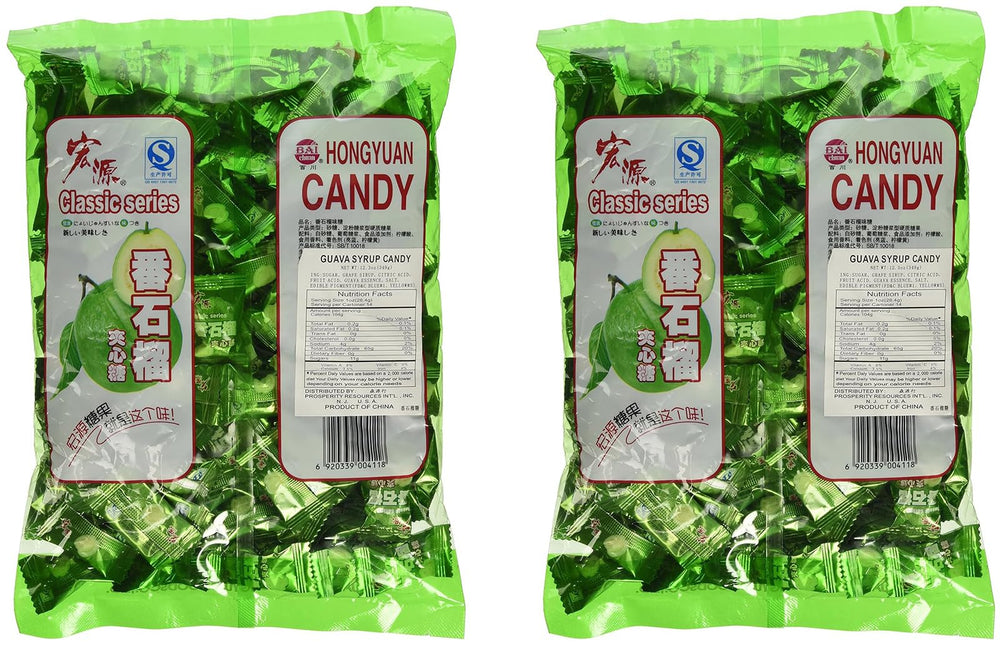 Hongyuan Guava Candy pack of two, ideal holiday gift set for sharing.