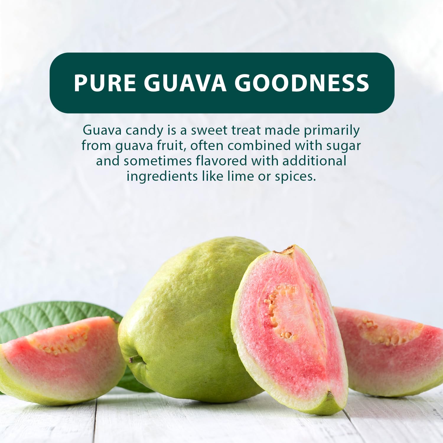Hongyuan Guava Candy piece on desk, a quick treat at work