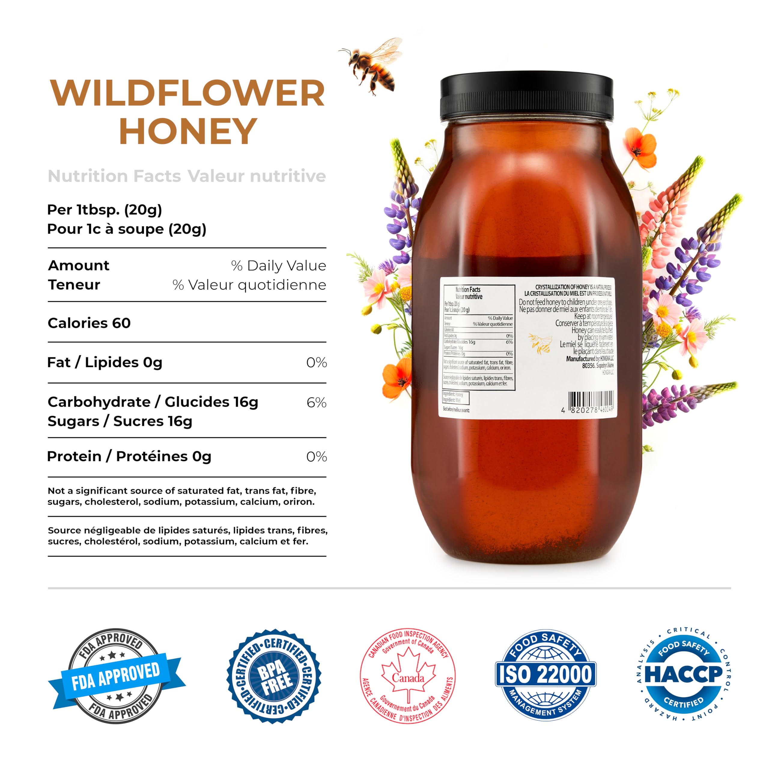 HONIGMA Marma Wildflower Honey drizzle highlighting natural crystallization and flavor