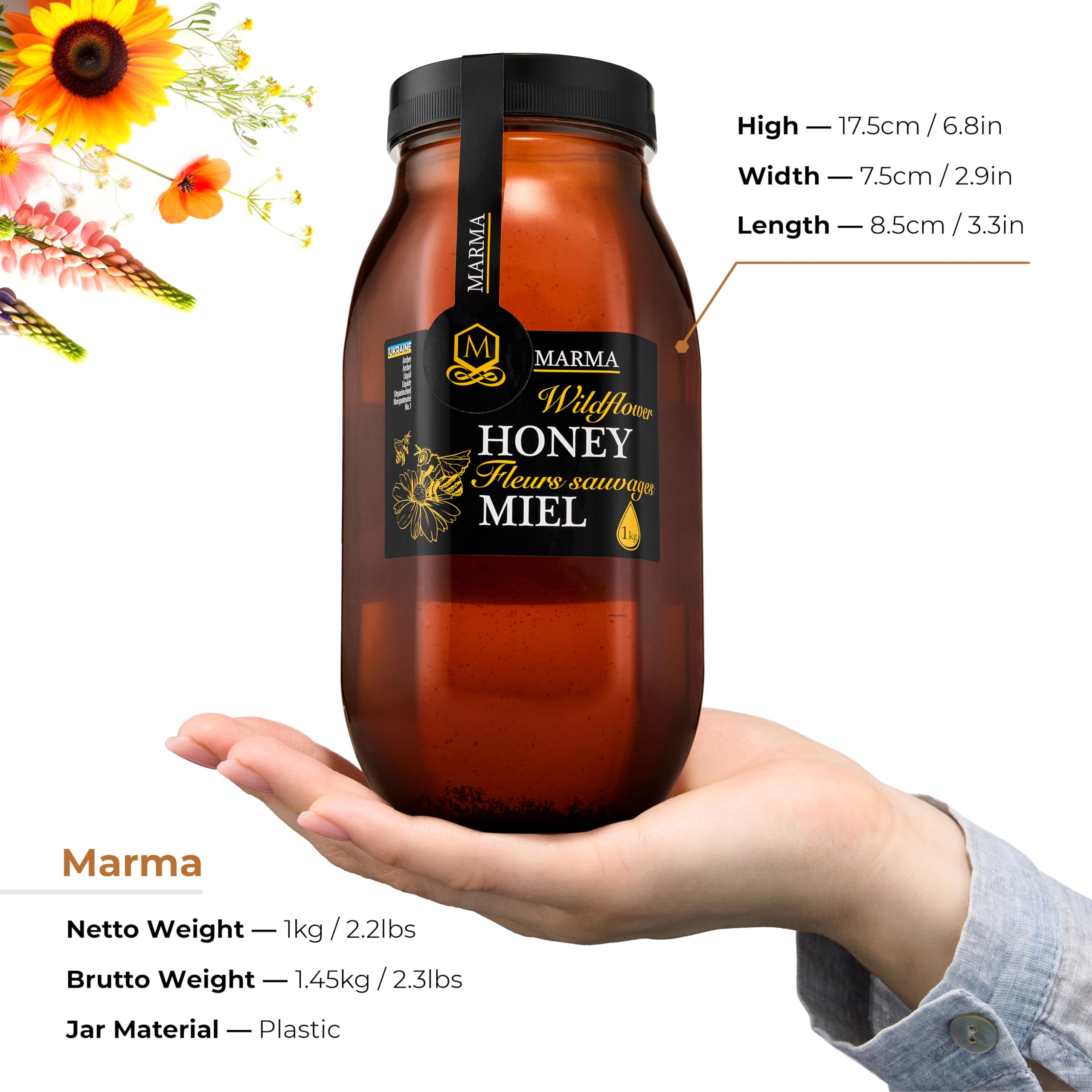 HONIGMA Marma Wildflower Honey pack-two jars as versatile pantry staple