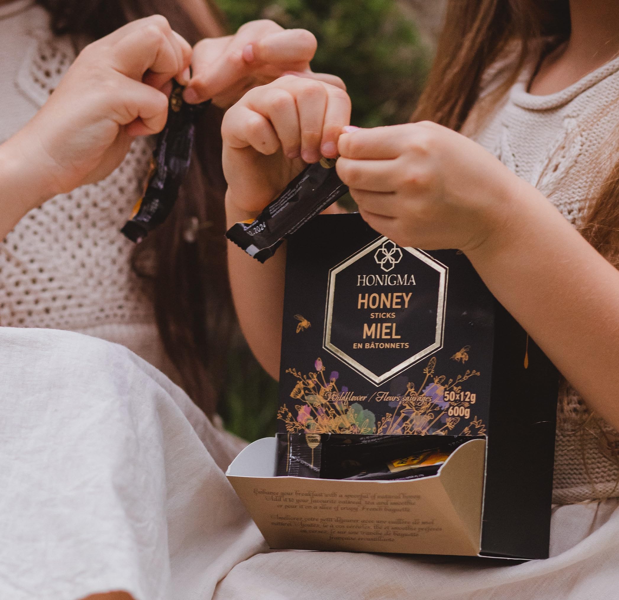 HONIGMA natural energy snack for on-the-go days.