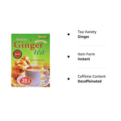 Honsei Instant Ginger Honey Tea cup ready for caffeine-free comfort and relaxation