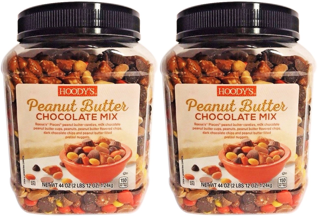 Hoody's Peanut Butter Chocolate Mix pack shot, a convenient, tasty snack option.