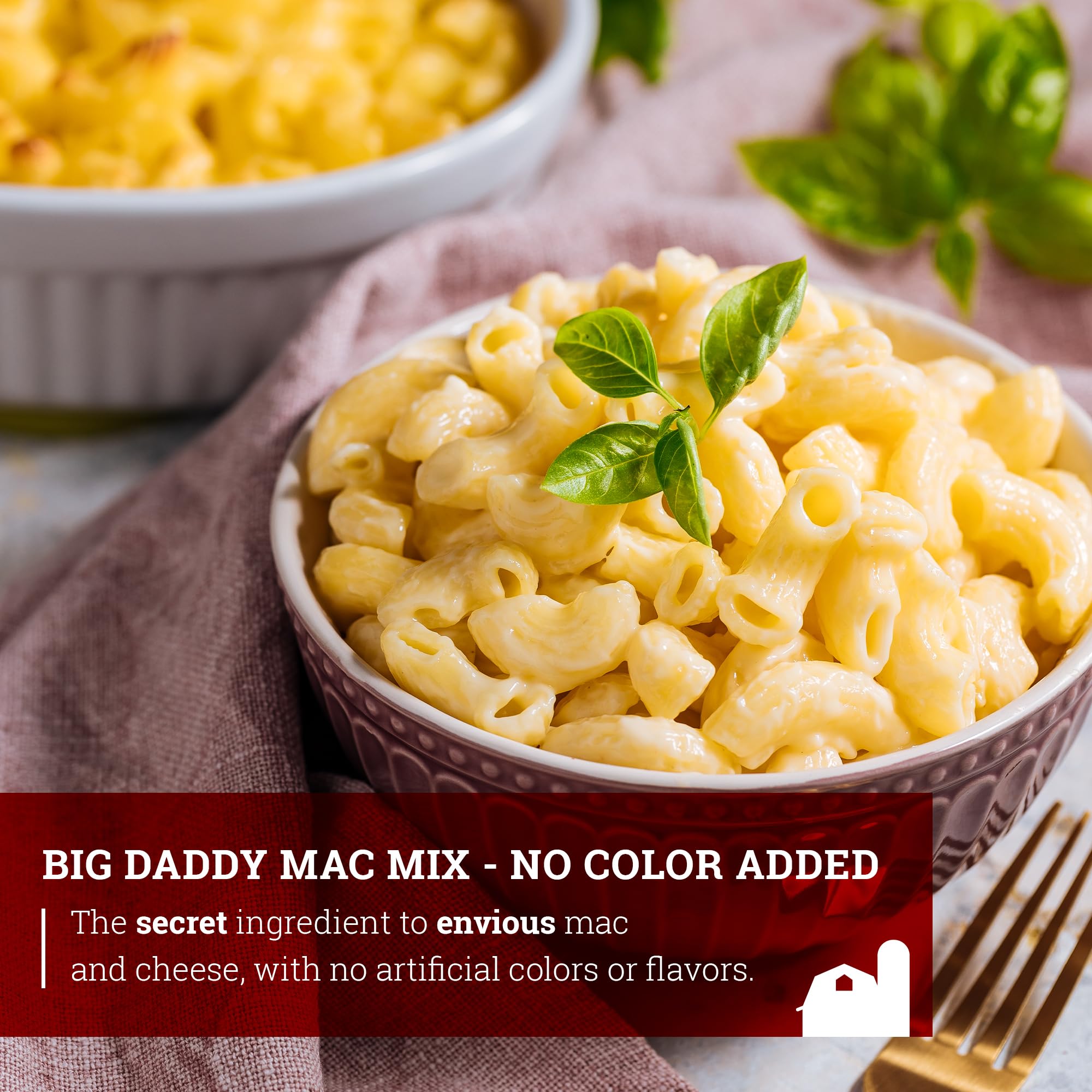 Hoosier Hill Farm Big Daddy Mac Mix shown as a kitchen pantry staple