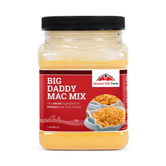 Hoosier Hill Farm Big Daddy Mac Mix packaging showing pantry-ready convenience.