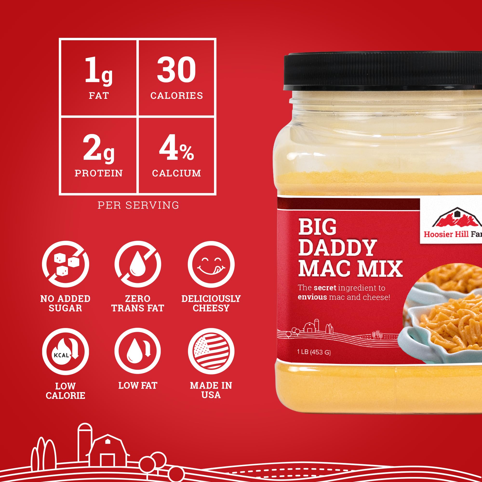 Hoosier Hill Farm Big Daddy Mac Mix prepared sauce demonstrates quick, creamy mac.