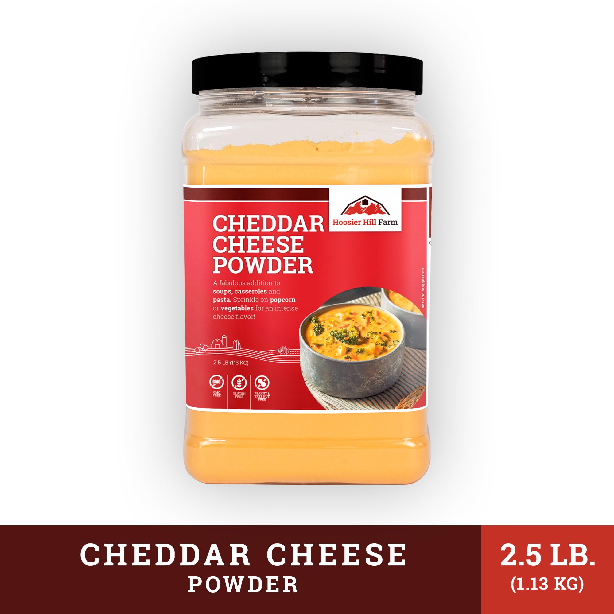 Hoosier Hill Farm Cheddar Cheese Powder creates a quick cheese sauce.
