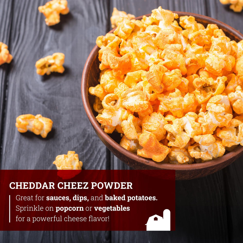 Hoosier Hill Farm Cheddar Cheez Powder on french fries for extra flavor.