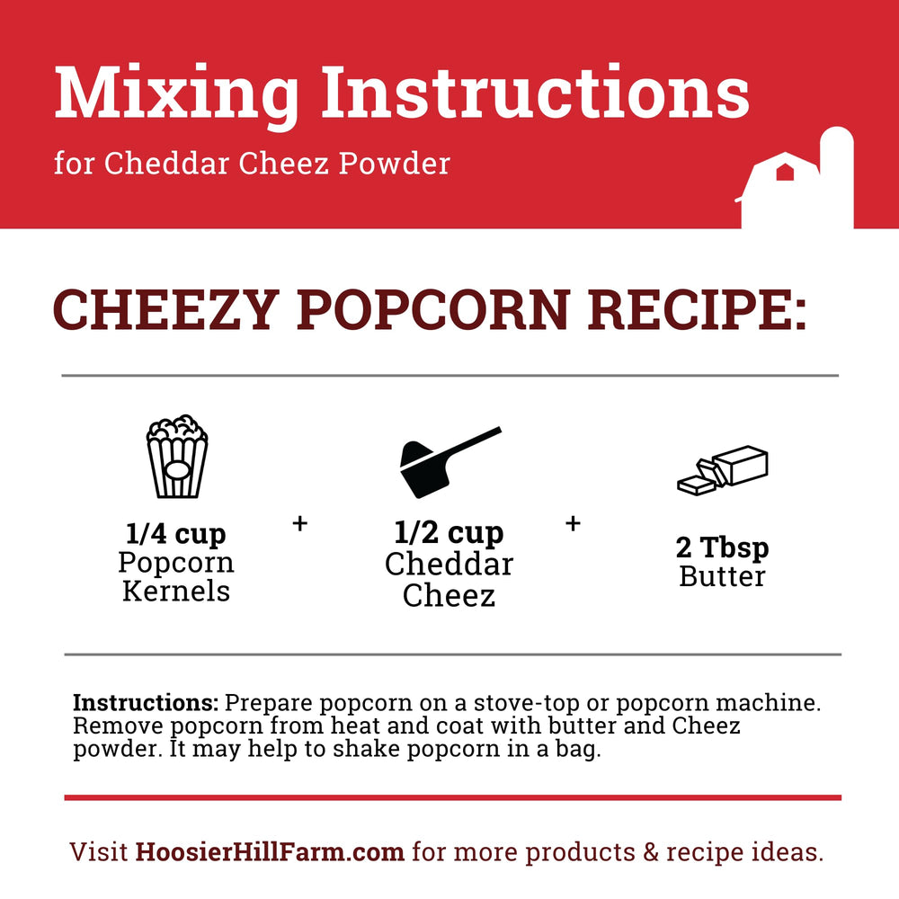 Hoosier Hill Farm Cheddar Cheez Powder elevates macaroni and cheese.