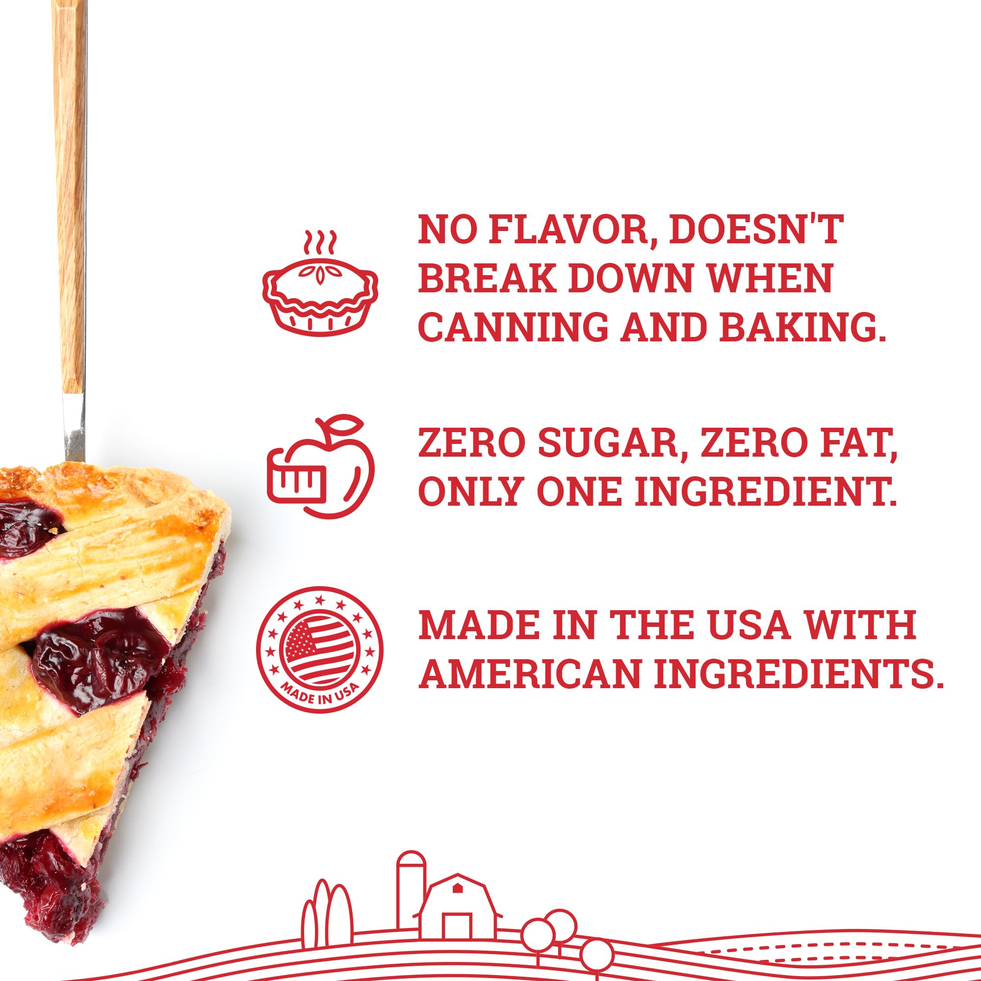 Hoosier Hill Farm Clear Jel Thickener used in fruit pie filling canning