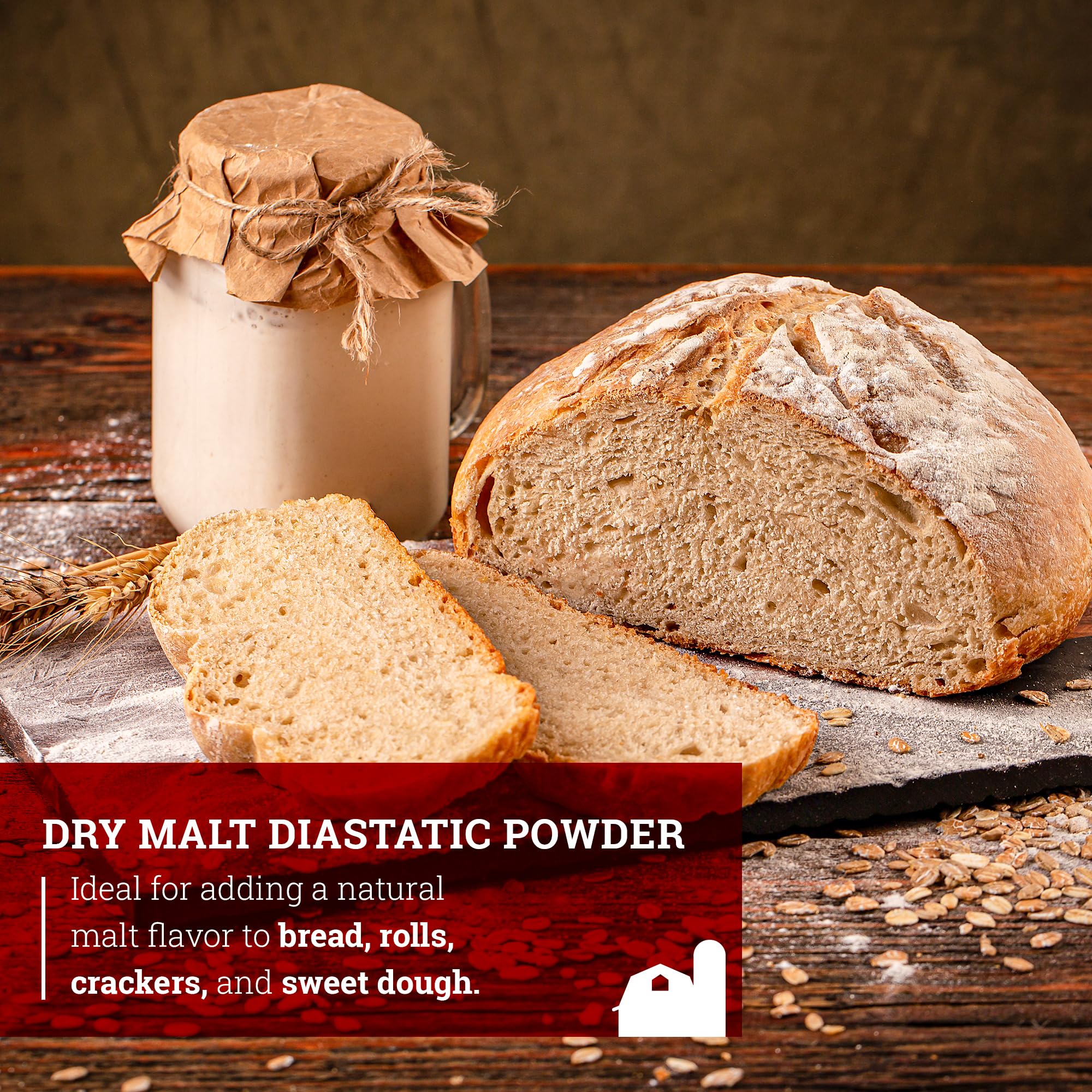 Dough prep using Hoosier Hill Farm Dry Malt suggests even texture and sweetness in the dough.