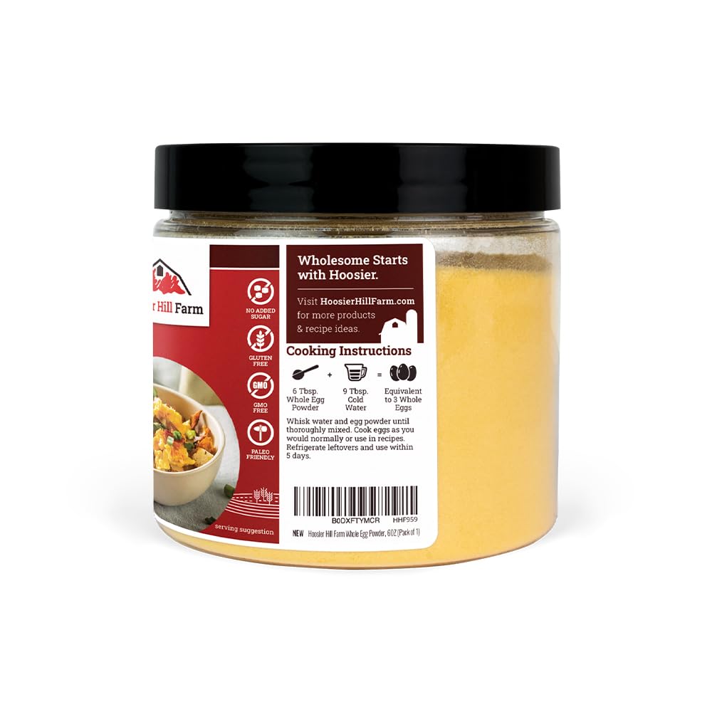 Hoosier Hill Farm egg powder ready for scrambled eggs or omelets.