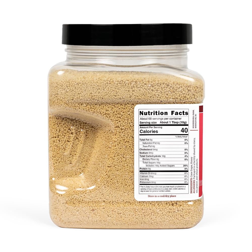 Hoosier Hill Farm Granulated Honey Crystals, 1.5 lb – Crunchy, Dissolv ...