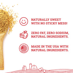 Hoosier Hill Farm granulated honey crystals enhancing vinaigrettes and marinades.